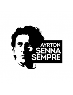Ayrton Senna Sempre - Adesivo Prespaziato
