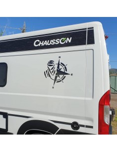 Dakar Rosa dei Venti - Adesivo Prespaziato 2