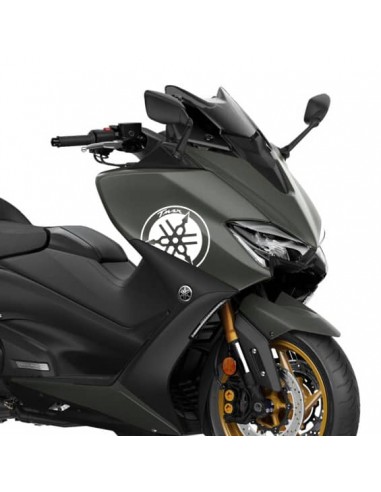 Labelbike - 2 Adesivi Resinati 3D Paraspigoli Compatibili Con Yamaha TMAX 2008-2011 – Protezioni Antigraffio Per Moto, Made In Italy