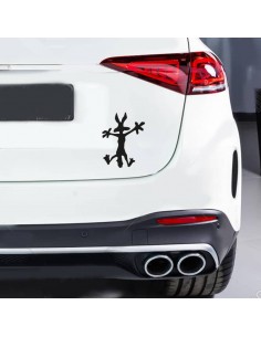 Willy Coyote Muro - Adesivo Prespaziato 2