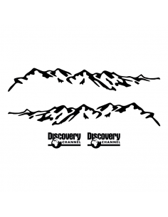 Coppia Discovery Channel - Adesivo Prespaziato 2
