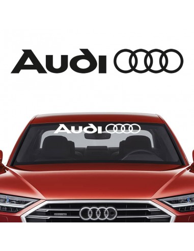 Logo Audi per Parabrezza - Adesivo Prespaziato