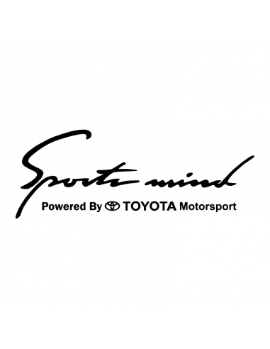 Sports Mind Toyota - Adesivo Prespaziato
