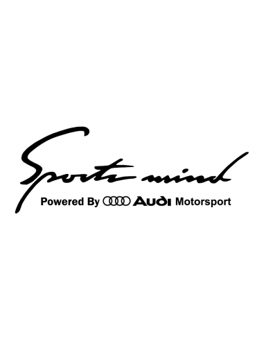 Sports Mind Audi - Adesivo Prespaziato