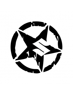 Stella Army Suzuki Consumata - Adesivo Prespaziato 2