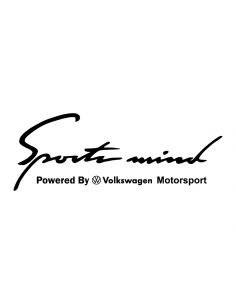 Sports Mind Volkswagen - Adesivo Prespaziato