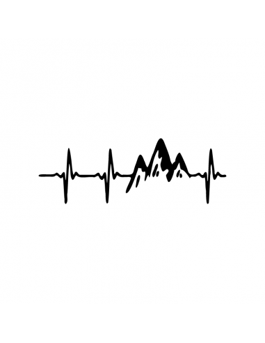 Adesivo per Camper Elettrocardiogramma