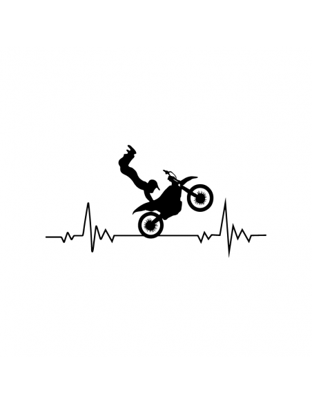Motocross ECG - Adesivo Prespaziato