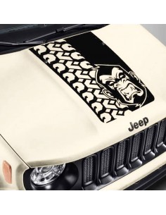 Gorilla Pneumatico Cofano - Adesivo Prespaziato