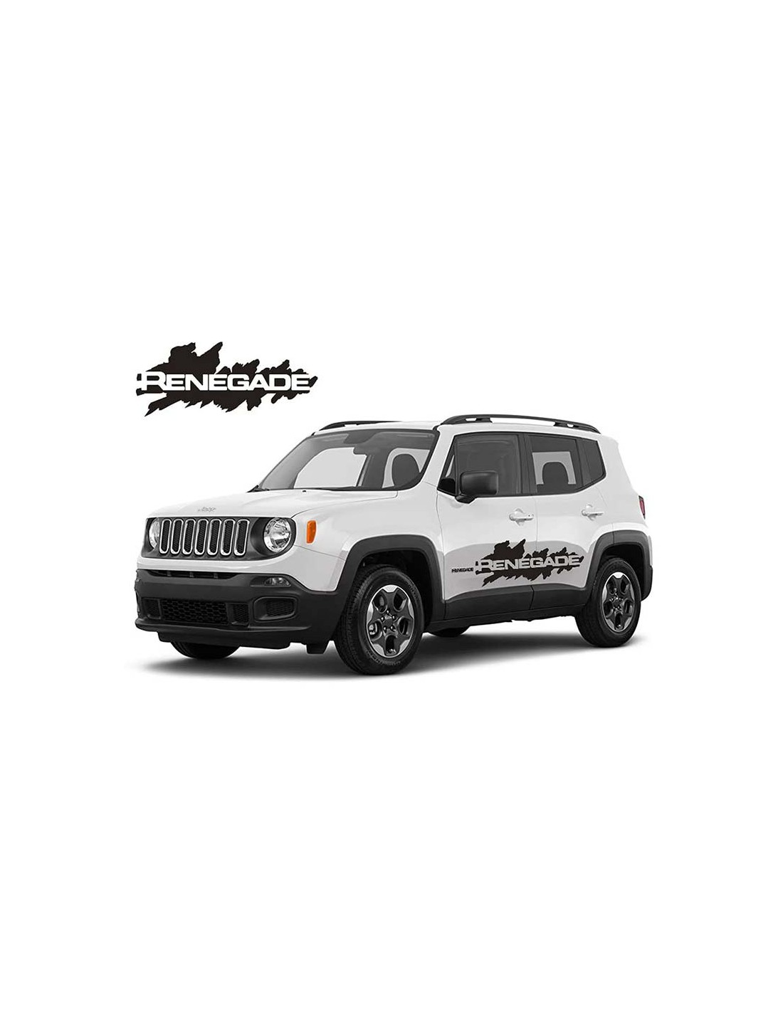 Jeep Renegade - Mountain EDITION 2 - adesivi laterali adesive auto