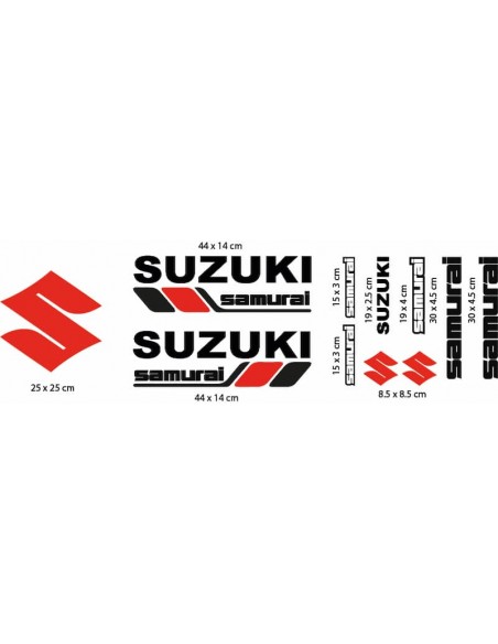 Kit per Suzuki Samurai - Adesivo Prespaziato