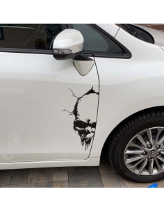 Coppia Teschi Tagliati - Adesivo Prespaziato 2