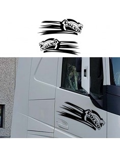 Coppia Volvo Logo - Adesivo Prespaziato