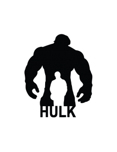 Hulk - Adesivo Prespaziato