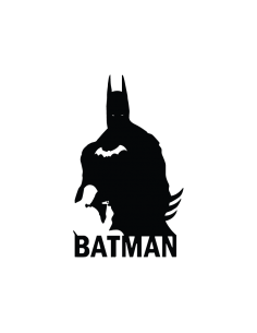 Batman Bruce Wayne - Adesivo Prespaziato