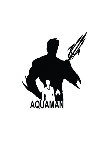 Aquaman - Adesivo Prespaziato