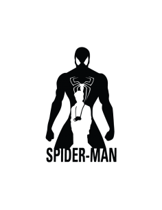 Spider-Man Peter Parker - Adesivo Prespaziato