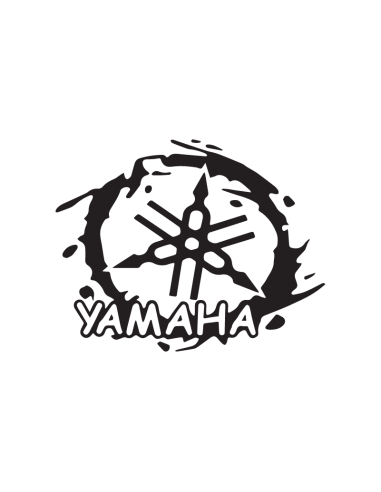 Logo Yamaha Stile 3 - Adesivo Prespaziato