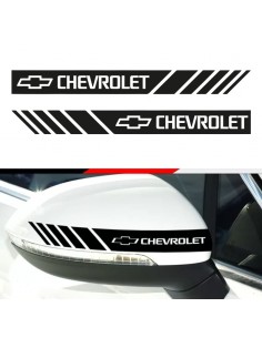 Coppia Adesivi Specchietti Chevrolet - Adesivo Prespaziato