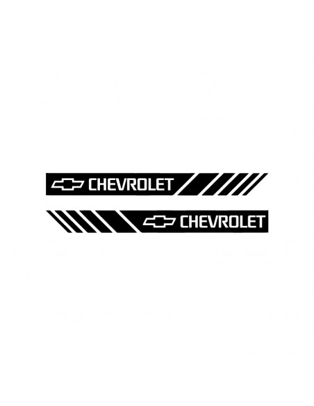 Coppia Adesivi Specchietti Chevrolet - Adesivo Prespaziato