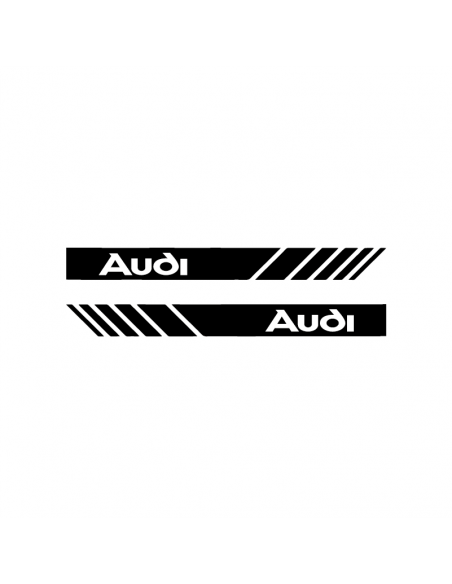 Coppia Adesivi Specchietti Audi - Adesivo Prespaziato