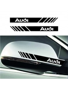 Coppia Adesivi Specchietti Audi - Adesivo Prespaziato