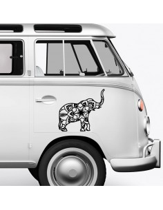 Elefante Mandala - Adesivo Prespaziato