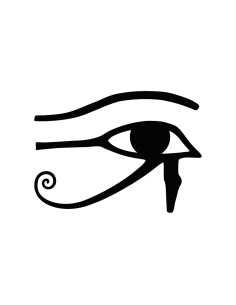 Occhio Horus - Adesivo Prespaziato