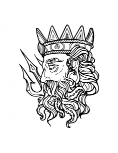 Poseidone - Adesivo Prespaziato 2