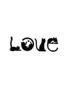 Gatti Love - Adesivo Prespaziato
