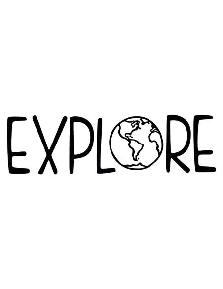 Explore World - Adesivo Prespaziato