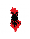 Albania Aquila Nazione - Adesivo Prespaziato
