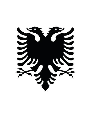 Aquila Albania - Adesivo Prespaziato