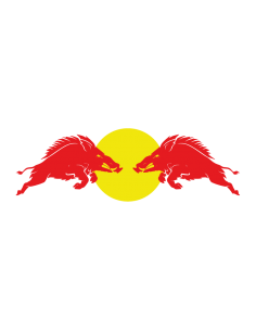 Red Boar - Adesivo Prespaziato