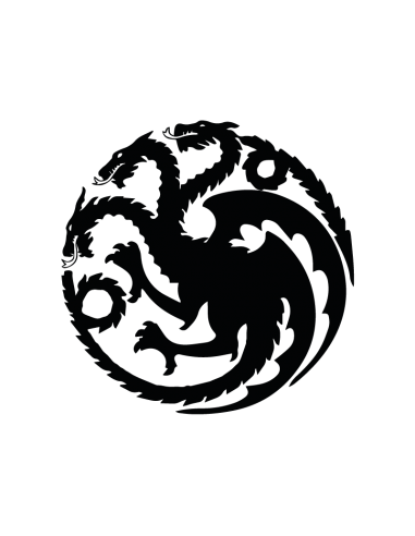 Casa Targaryen - Adesivo Prespaziato