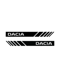 Coppia Adesivi Specchietti Dacia V2 - Adesivo Prespaziato