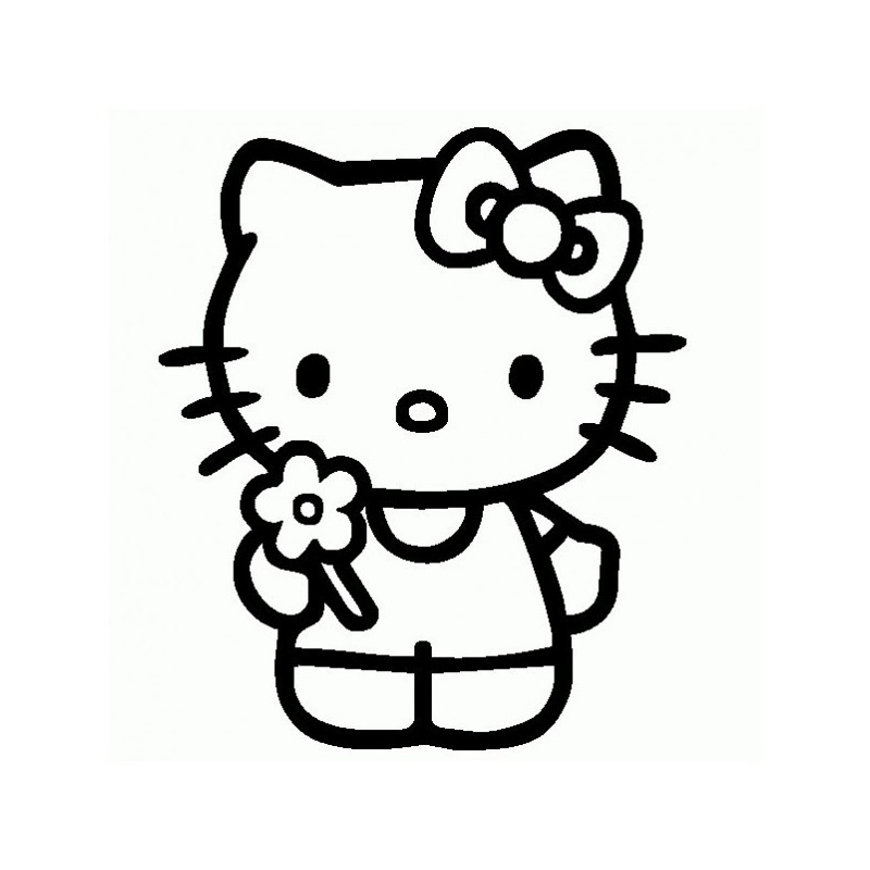 Hello Kitty - Adesivo Prespaziato