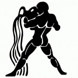 Acquario - Adesivo Prespaziato - Zodiaco