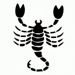 Scorpione - Adesivo Prespaziato - Zodiaco