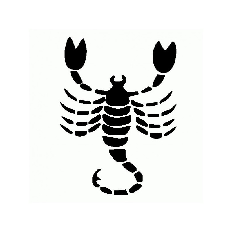 Scorpione - Adesivo Prespaziato - Zodiaco