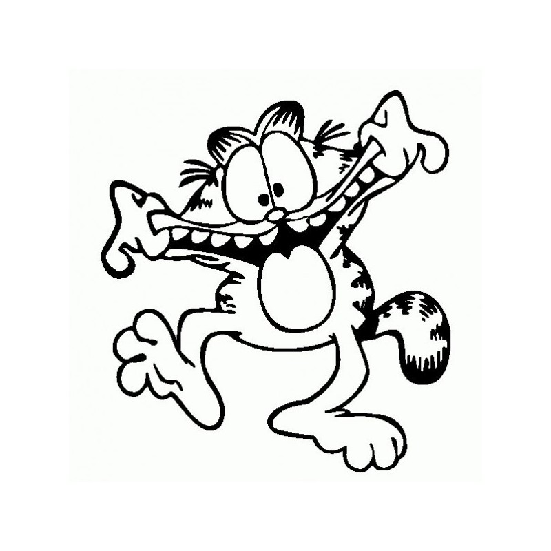 Garfield - Adesivo Prespaziato