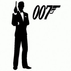 James Bond 007 - Adesivo Prespaziato
