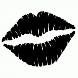 Bacio Labbra - Adesivo Prespaziato