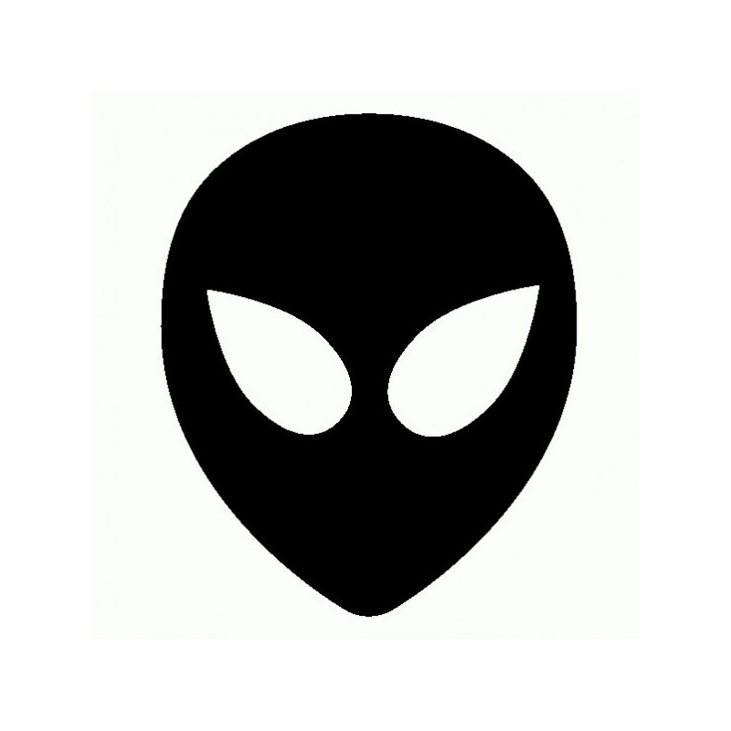 Maschera Alieno - Adesivo Prespaziato