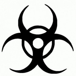 Biohozard - Residen Evil - Adesivo Prespaziato