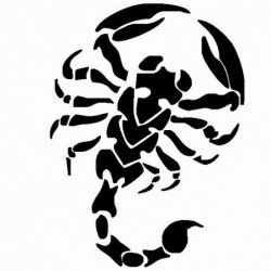 Scorpione - Adesivo Prespaziato