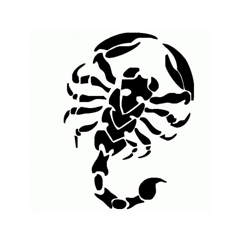 Scorpione - Adesivo Prespaziato