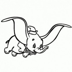 Dumbo - Adesivo Prespaziato