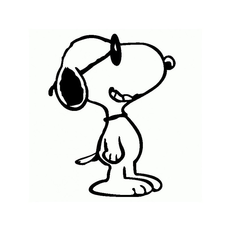 Snoopy - Adesivo Prespaziato