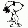 Snoopy - Adesivo Prespaziato